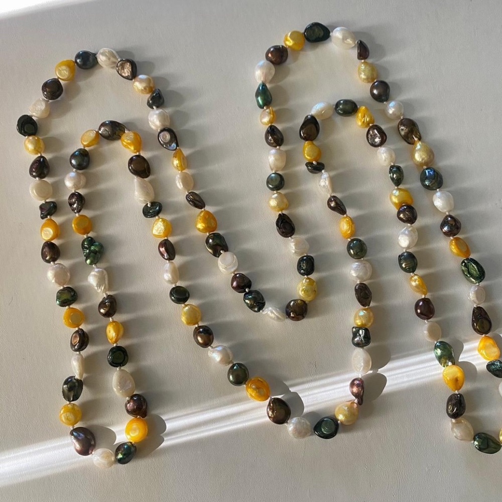 Handmade fresh water pearl necklace